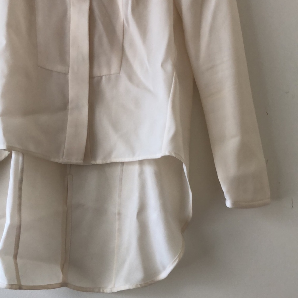 Rag & Bone Tuxedo High Low Button Down Blouse - image 7